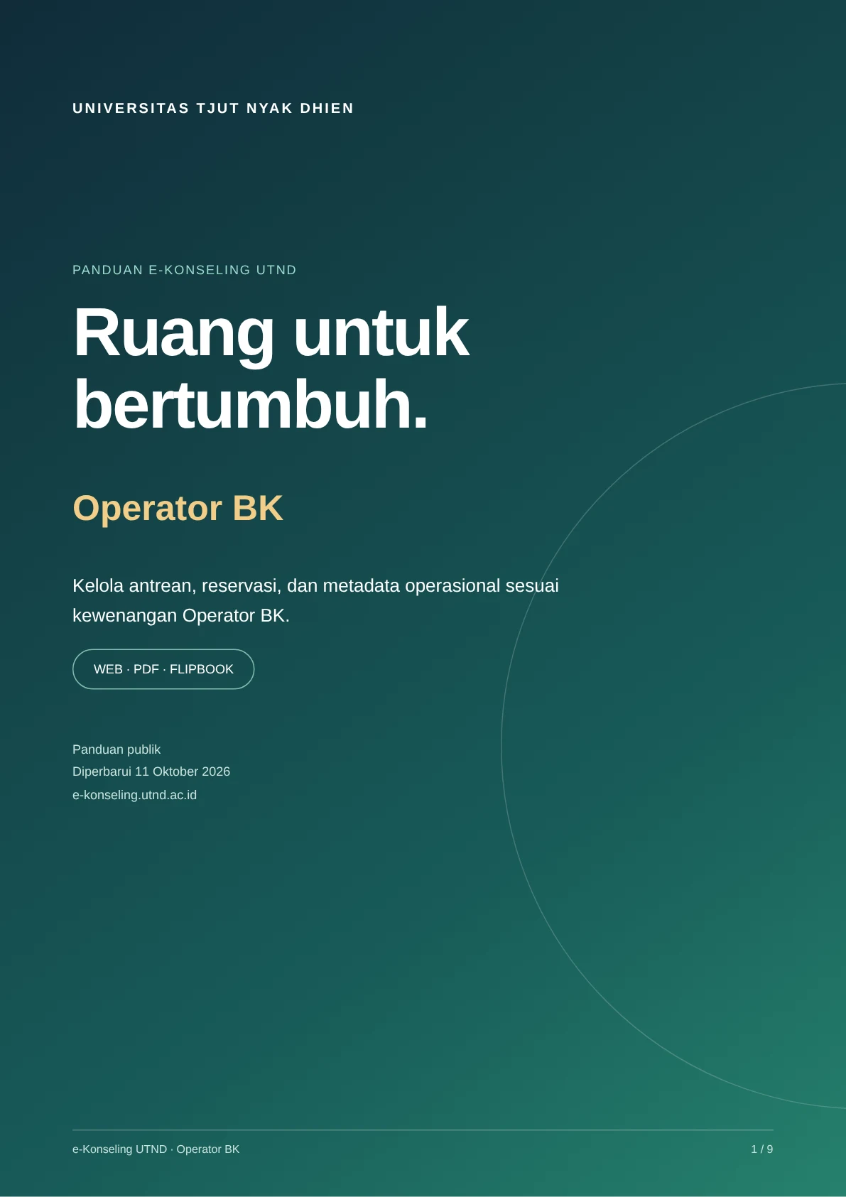 Sampul panduan Operator BK